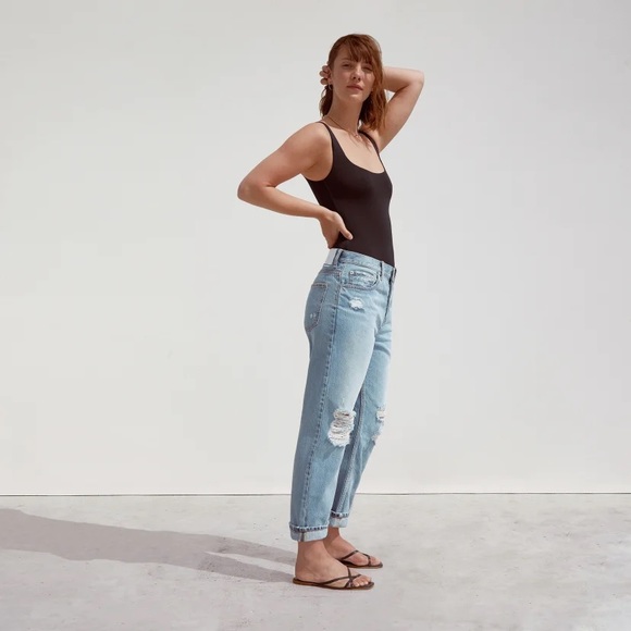 Everlane The Edition 03 Destructed Oversized Jean - Picture 4 of 9